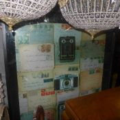 A large contemporary print 'Letters and