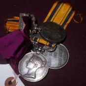 Two South Africa 1879 medals and a Long