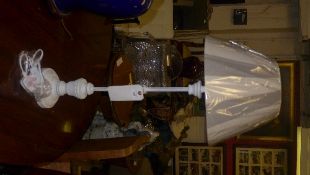 A pair of white painted slender continen