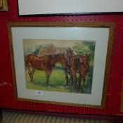 A watercolour attributed to Margaret Fis