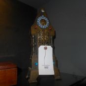 A Russian gilt metal and cloisonne reliq