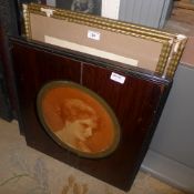 A collection of prints mainly portraits framed and glazed