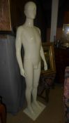 A fibre glass male mannequin