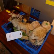 A collection of Steiff and similar teddi