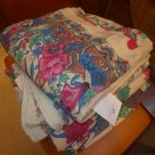 A collection of Indian dyed throws