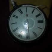 An C19th silver cased pocket watch