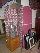 Two large four fold screen/ room divider