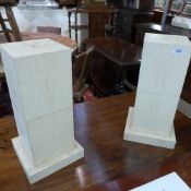A pair of Garrison Rousseau shagreen cub