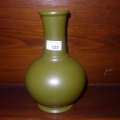 A Chinese tea dust glazed vase