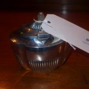 A Georgian hallmarked silver tea caddy