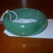 A Chinese jade bangle