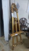 A gilted artists easel
