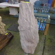 A petrified tree trunk