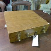 A silver plated canteen set