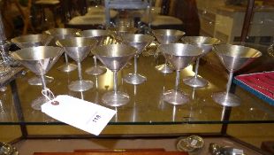 A set of twelve Finnish silver cocktail