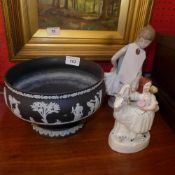 A Wedgwood black basalt bowl, Staffordsh