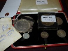 A collection of coins, Maundy coins, a c