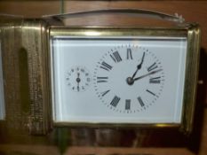 A C19th striking French carriage clock w