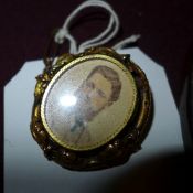 A Victorian pinch beck gold reversible c