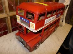 A wrought iron London Route master bus
