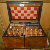 A late C19th walnut games compendium com
