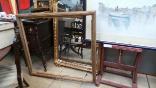 A carved giltwood frame