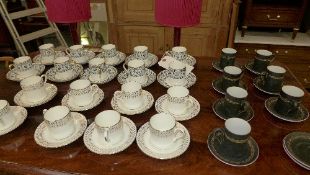 A collection of coffee cans including St