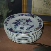 A set of nine C19th Spode Imari plates