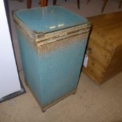A Lloyd Loom linen basket