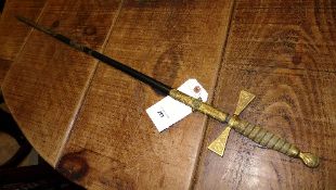 A French officers sword with niello blad