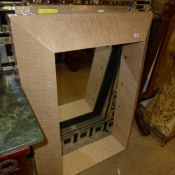 A simulated crocodile cushion frame