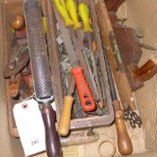 A collection of wood working tools