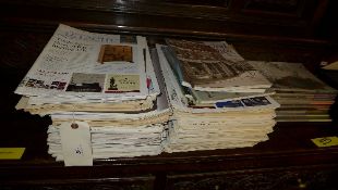 A large quantity of Antiques Trade Gazette magazines and other Auction House brochures including
