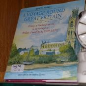 Two watercolours by David Addey view of Cathedral, Kirkwall, Orkney with accompanying book