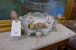 A Meissen design porcelain centrepiece w