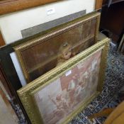 A collection of prints mainly genre scenes framed and glazed