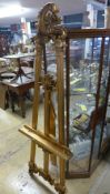 A gilted artists easel