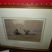 Rev. George Jackson, (1816-1876) a C19th blue wash on buff paper 'At Ramsgate' with provenance