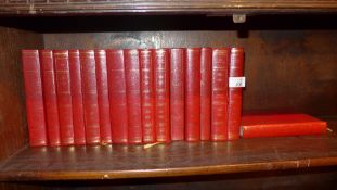 A collection of hardback classics including Shakespear and Dickens