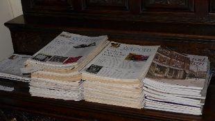 A large quantity of Antiques Trade Gazette magazines and other Auction House brochures including
