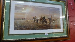 A limited edition print National morning 7.30am, signed in pencil A.J. Dent