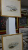 A pair of David Roberts lithographs Karnak and Pyramids at Giza