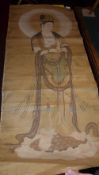 A Chinese scroll depicting Guan Yin