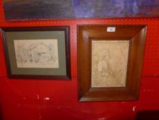 A plaster portrait of Queen Victoria signed L. H. Cameron after a photo 1910 together with a late