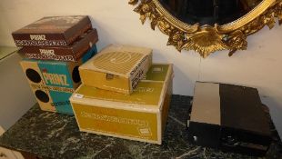 A collection of bygone Prinz projectors