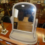 A Victorian distressed painted dressing mirror