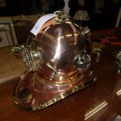 A deep sea divers helmet