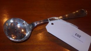 A French hallmarked silver sugar sifter