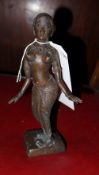 An Indian bronze deity figurine
