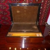 A Victorian rosewood writing slope